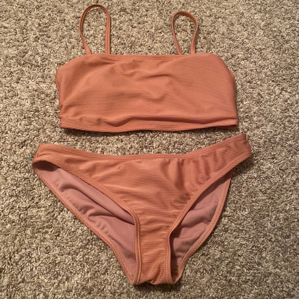 Dusty rose pink bikini set